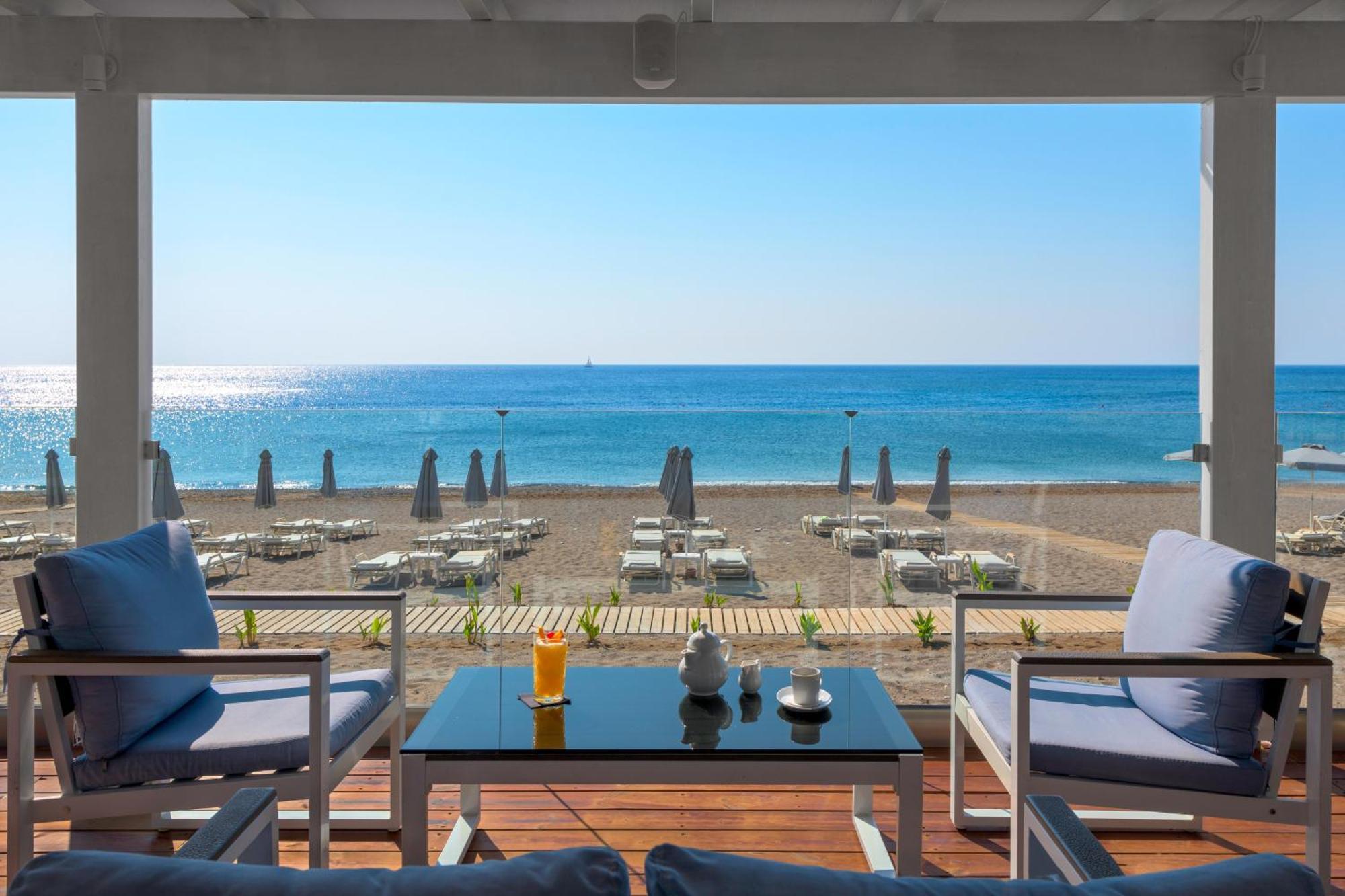 罗德斯帕拉蒂姆休闲及健康酒店 Kallithéa 外观 照片 Beach at the Grand Resort